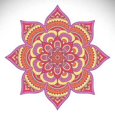 Vektör Hintli Mandala