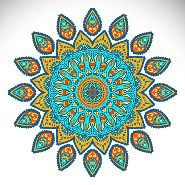 Indiai Mandala vektor — Stock Vector