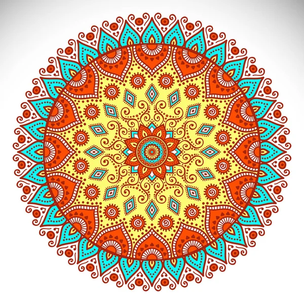 Vektorová indická Mandala — Stockový vektor