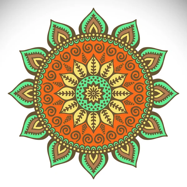 Mandala indiano vettoriale — Vettoriale Stock