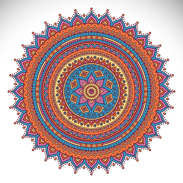 Vektorová indická Mandala — Stockový vektor