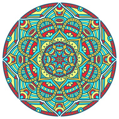 Vektör Hintli Mandala