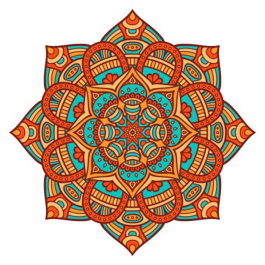 Vektör Hintli Mandala