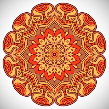 Vektör Hintli Mandala