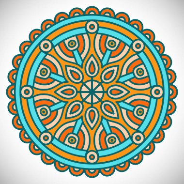 Vektör Hintli Mandala