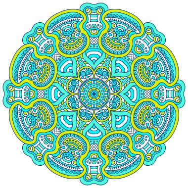 Vektör Hintli Mandala