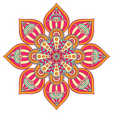 Vektör Hintli Mandala