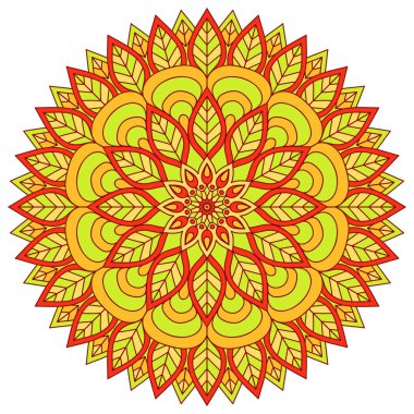 Vektör Hintli Mandala