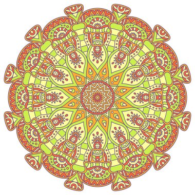 Vektör Hintli Mandala