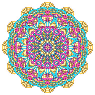 Vektör Hintli Mandala