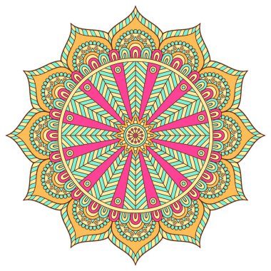 Vektör Hintli Mandala