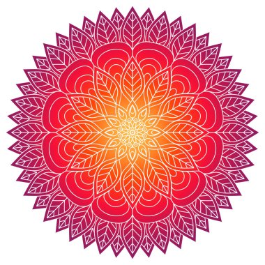 Vektör Hintli Mandala