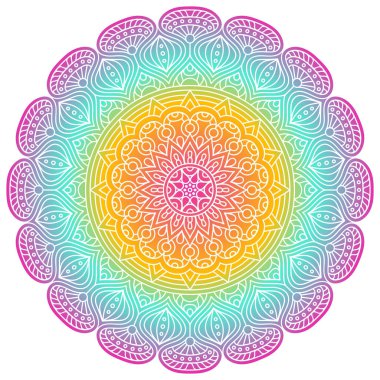 Vektör Hintli Mandala