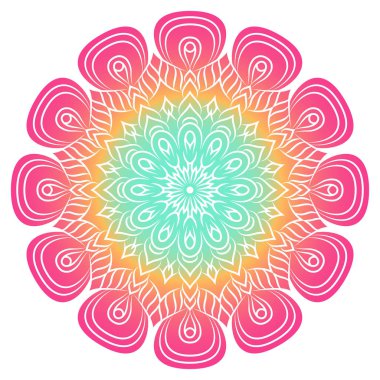 Vektör Hintli Mandala