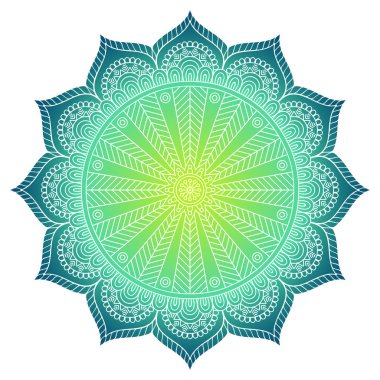 Vektör Hintli Mandala