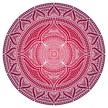 Vektör Hintli Mandala