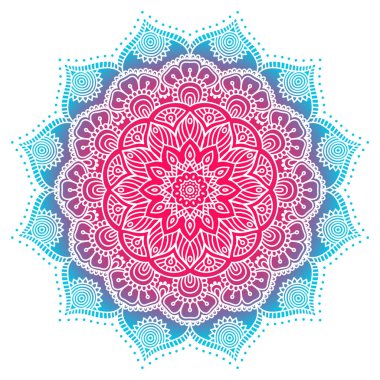 Vektör Hintli Mandala