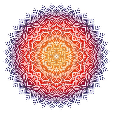 Vektör Hintli Mandala