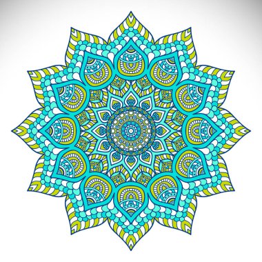 Vektör Hintli Mandala