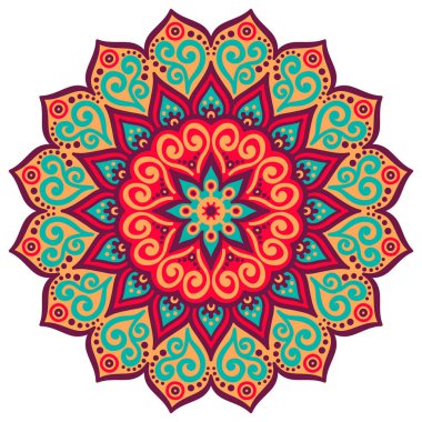 Vektör Hintli Mandala