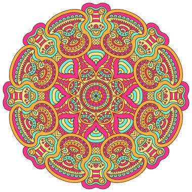 Vektör Hintli Mandala