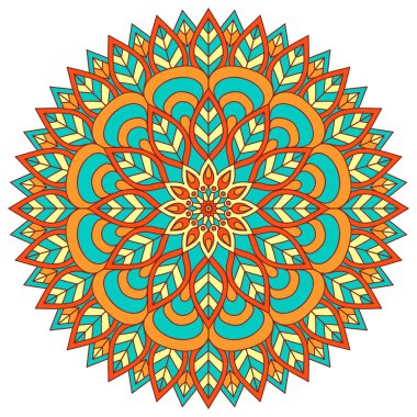 Vektör Hintli Mandala