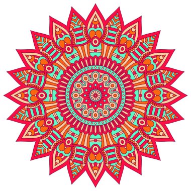 Vektör Hintli Mandala