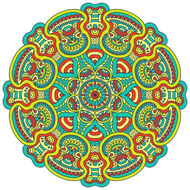 Vektör Hintli Mandala