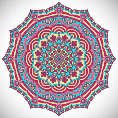 Vektör Hintli Mandala