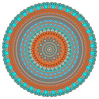 Vektör Hintli Mandala