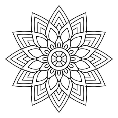 Vektör Hintli Mandala