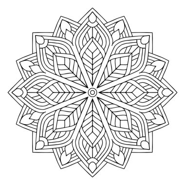 Vektör Hintli Mandala