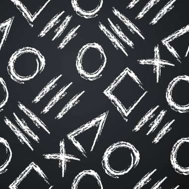 Mandalalar ile etnik çiçek seamless modeli