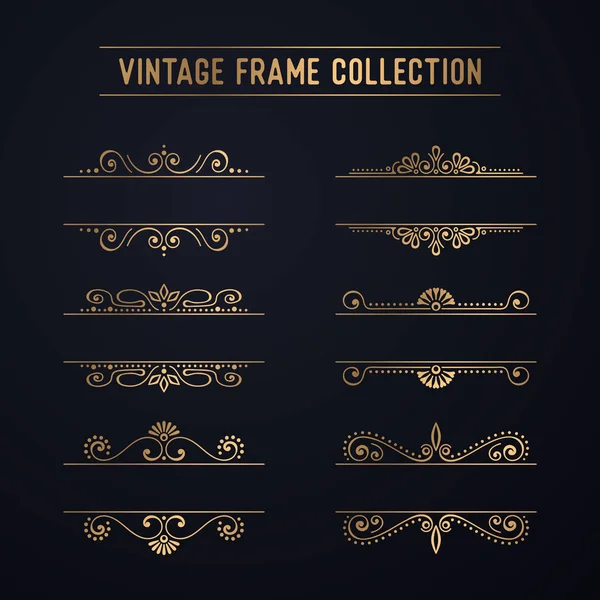 Collection de cadres vintage — Image vectorielle