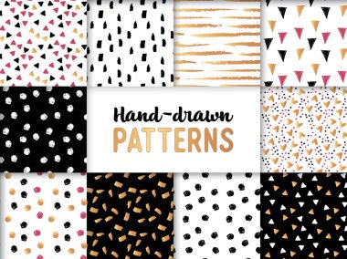 Mandalalar ile etnik çiçek seamless modeli