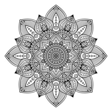 Vektör Hintli Mandala