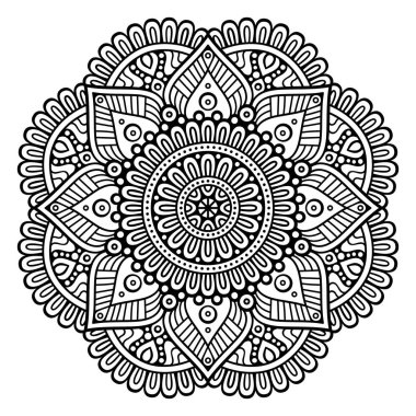 Vektör Hintli Mandala