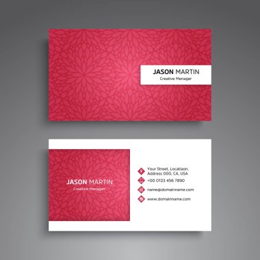 İş kartı Vintage dekoratif öğeler. Süs çiçek kartvizitler veya mandala davetle