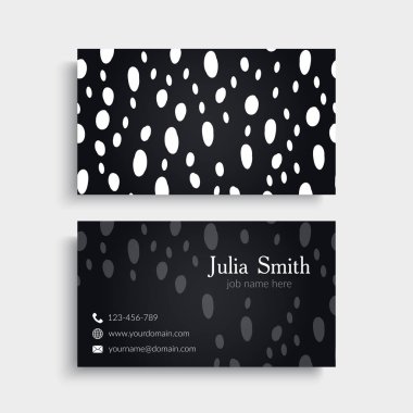 Kartvizit. Vintage dekor elementleri