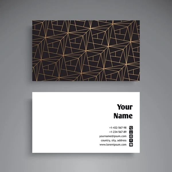 Business card. Vintage dekorativa element — Stock vektor