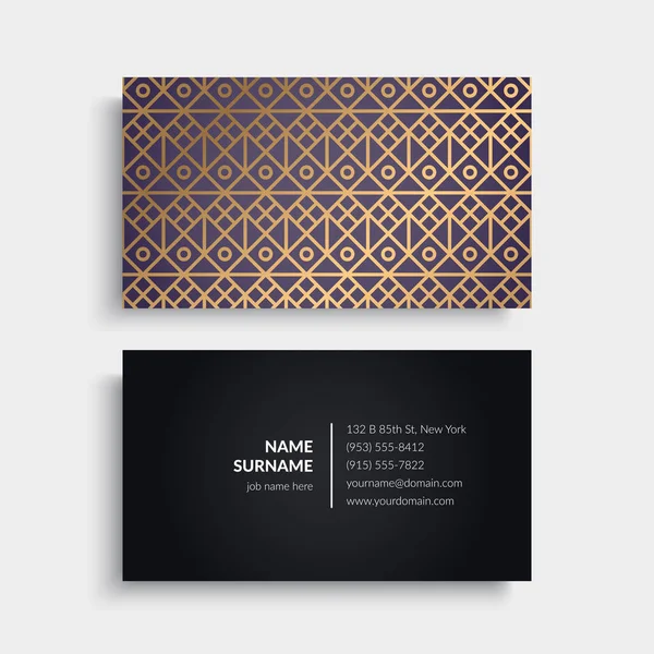 ビジネス カード。ヴィンテージの装飾的な要素 — ストックベクタ