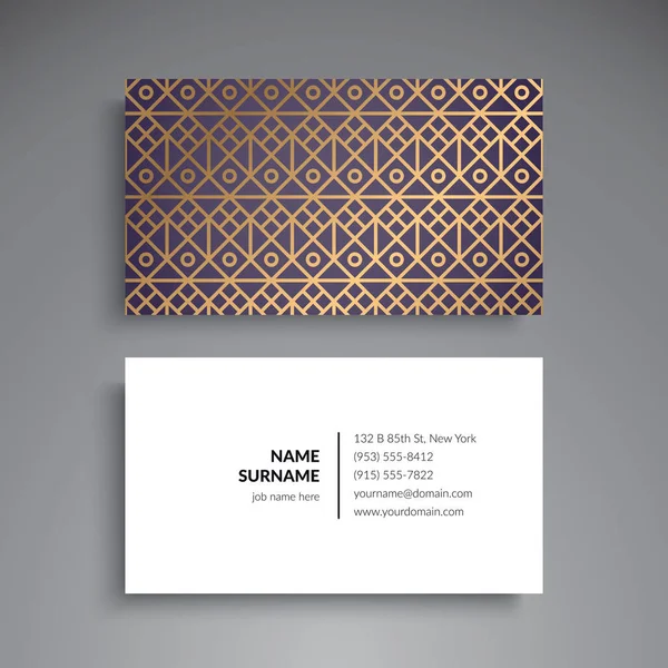 ビジネス カード。ヴィンテージの装飾的な要素 — ストックベクタ