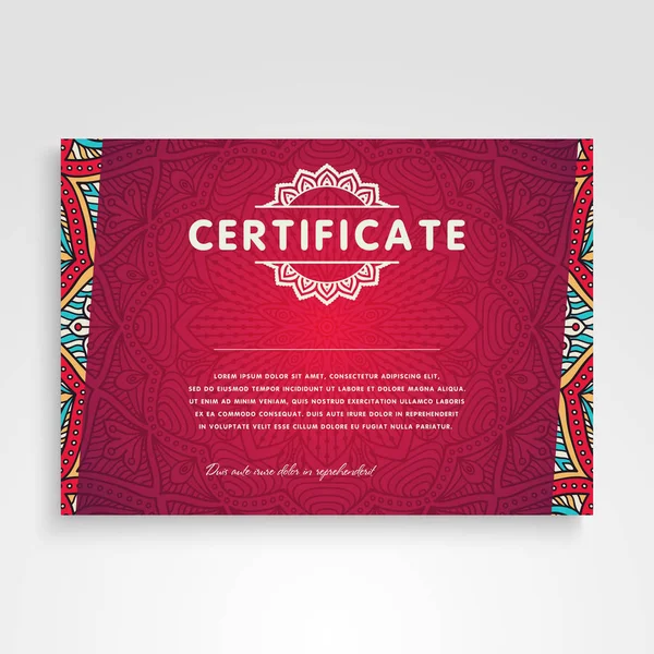 Business Card. Vintage decoratieve elementen. Decoratieve bloemen visitekaartjes of uitnodiging met mandala — Stockvector