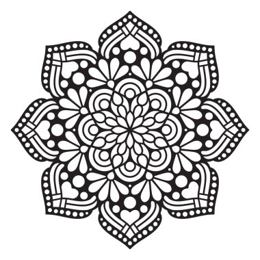 Vektör Hintli Mandala
