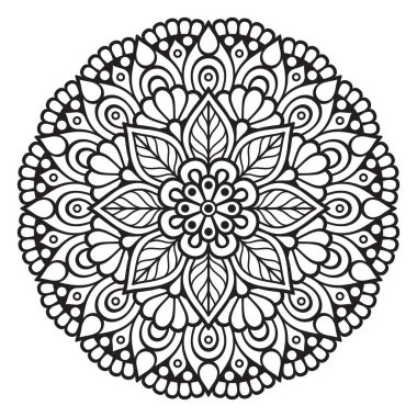 Vektör Hintli Mandala