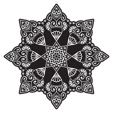 Vektör Hintli Mandala