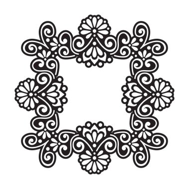 Vektör Hintli Mandala