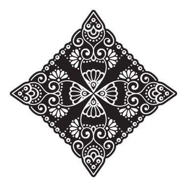 Vektör Hintli Mandala