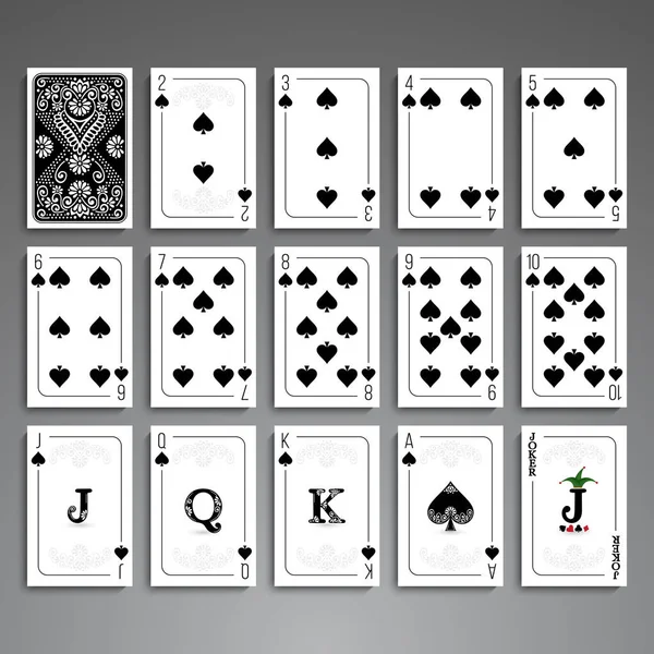 De volledige set kaarten — Stockvector