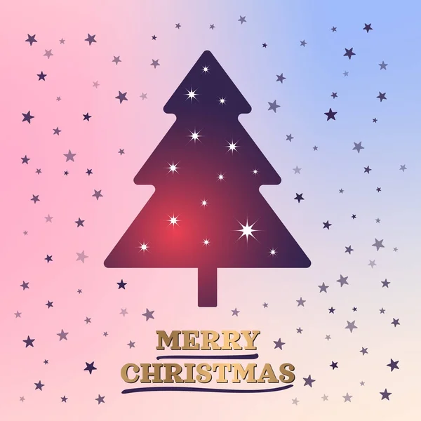 Carte de voeux rétro de Noël et fond — Image vectorielle